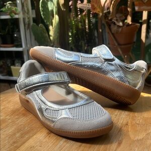 Silent D / Anthro Metallic Mesh Mary Jane Sneakers
